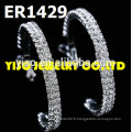 Boucles d&#39;oreilles rondes en strass